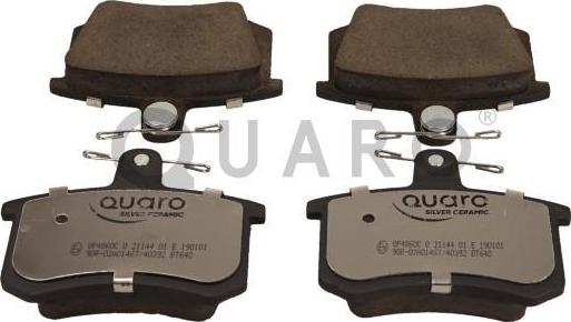 QUARO QP4860C - Тормозные колодки, дисковые, комплект autosila-amz.com
