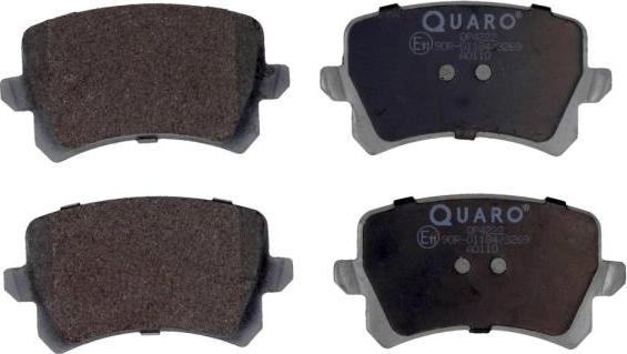 QUARO QP4222 - Тормозные колодки, дисковые, комплект autosila-amz.com