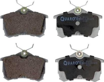 QUARO QP6972 - Тормозные колодки, дисковые, комплект autosila-amz.com