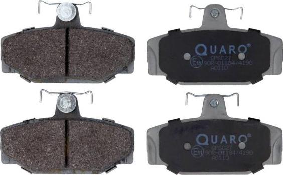 QUARO QP6027 - Тормозные колодки, дисковые, комплект autosila-amz.com