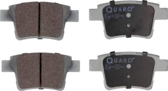 QUARO QP6121 - Тормозные колодки, дисковые, комплект autosila-amz.com