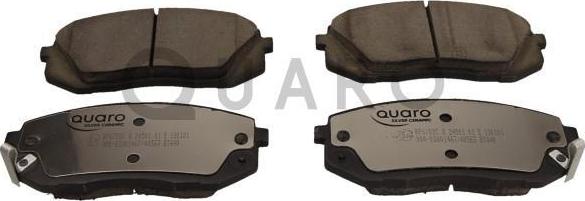 QUARO QP6702C - Тормозные колодки, дисковые, комплект autosila-amz.com