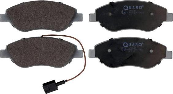 QUARO QP0614 - Тормозные колодки, дисковые, комплект autosila-amz.com