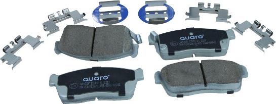 QUARO QP0729 - Тормозные колодки, дисковые, комплект autosila-amz.com