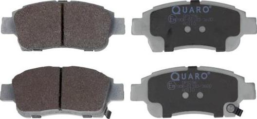 QUARO QP1296 - Тормозные колодки, дисковые, комплект autosila-amz.com