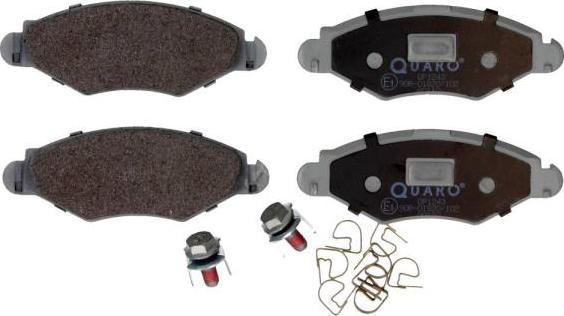QUARO QP1243 - Тормозные колодки, дисковые, комплект autosila-amz.com