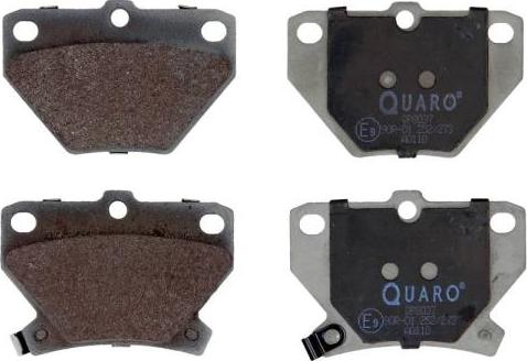 QUARO QP8037 - Тормозные колодки, дисковые, комплект autosila-amz.com