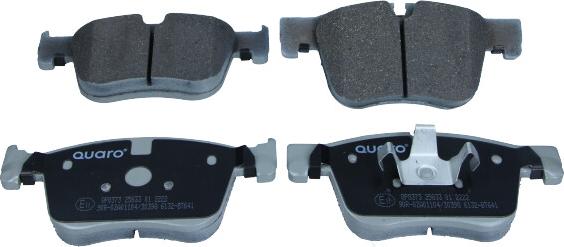 QUARO QP8373 - Тормозные колодки, дисковые, комплект autosila-amz.com
