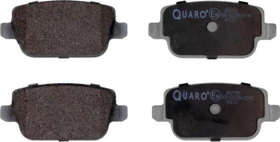 QUARO QP2719 - Тормозные колодки, дисковые, комплект autosila-amz.com