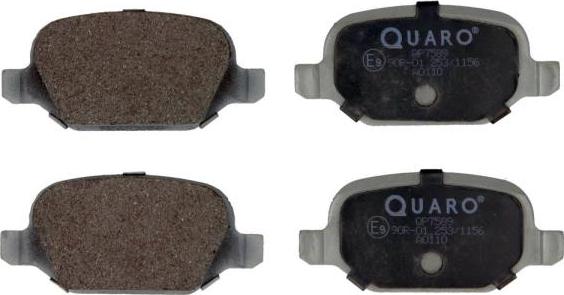 QUARO QP7589 - Тормозные колодки, дисковые, комплект autosila-amz.com