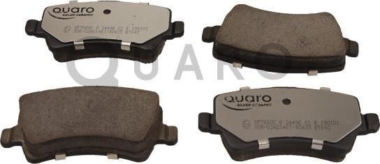 QUARO QP7660C - Тормозные колодки, дисковые, комплект autosila-amz.com