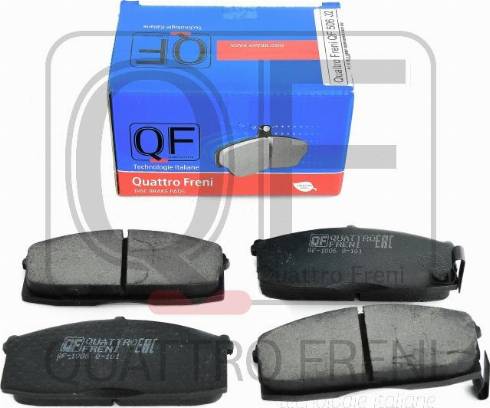 Quattro Freni QF50602 - Тормозные колодки, дисковые, комплект autosila-amz.com