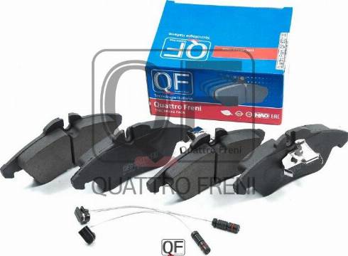 Quattro Freni QF500120 - Тормозные колодки, дисковые, комплект autosila-amz.com