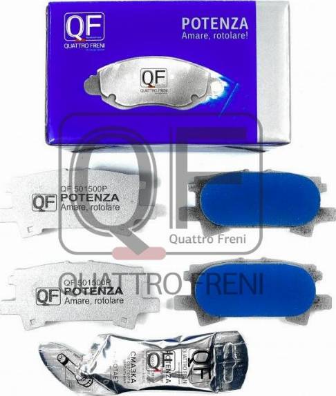 Quattro Freni QF501500P - Тормозные колодки, дисковые, комплект autosila-amz.com