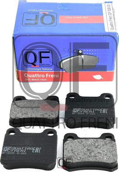 Quattro Freni QF53900 - Тормозные колодки, дисковые, комплект autosila-amz.com