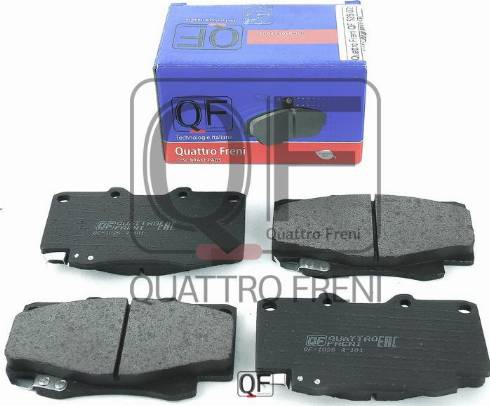 Quattro Freni QF52602 - Тормозные колодки, дисковые, комплект autosila-amz.com