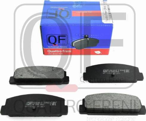 Quattro Freni QF66100 - Тормозные колодки, дисковые, комплект autosila-amz.com