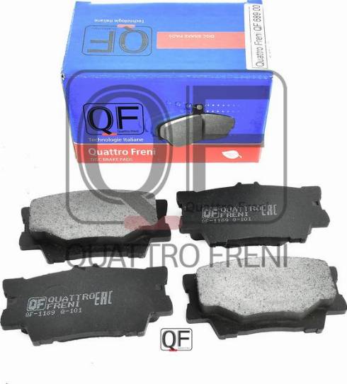 Quattro Freni QF68900 - Тормозные колодки, дисковые, комплект autosila-amz.com