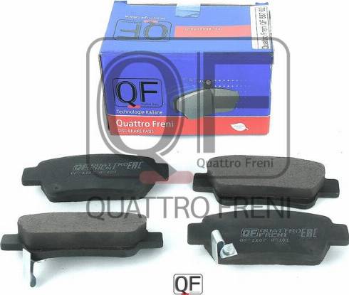 Quattro Freni QF68702 - Тормозные колодки, дисковые, комплект autosila-amz.com