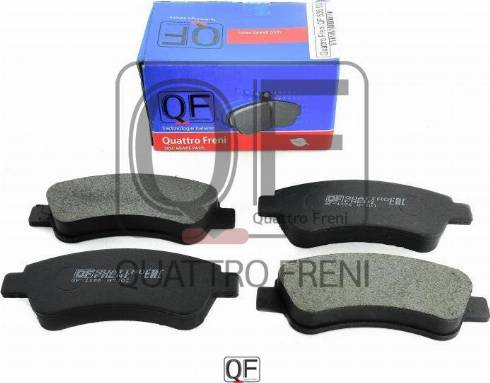 Quattro Freni QF63600 - Тормозные колодки, дисковые, комплект autosila-amz.com