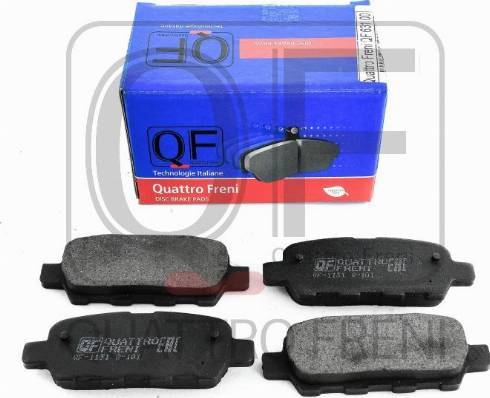 Quattro Freni QF63100 - Тормозные колодки, дисковые, комплект autosila-amz.com