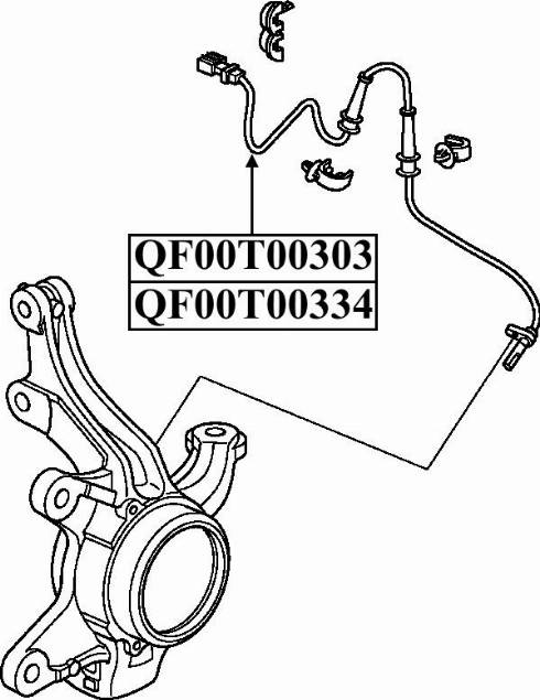 Quattro Freni QF00T00303 - Датчик ABS, частота вращения колеса autosila-amz.com