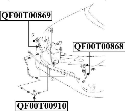 Quattro Freni QF10N00178 - Распылитель, форсунка, система очистки фар autosila-amz.com