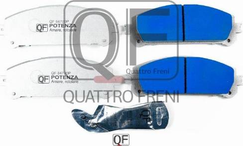 Quattro Freni QF84700P - Тормозные колодки, дисковые, комплект autosila-amz.com