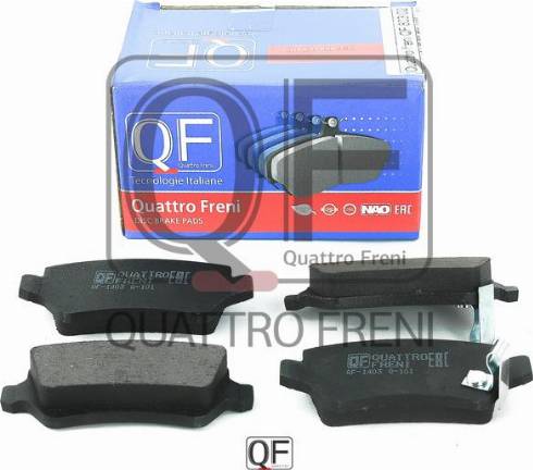 Quattro Freni QF80302 - Тормозные колодки, дисковые, комплект autosila-amz.com