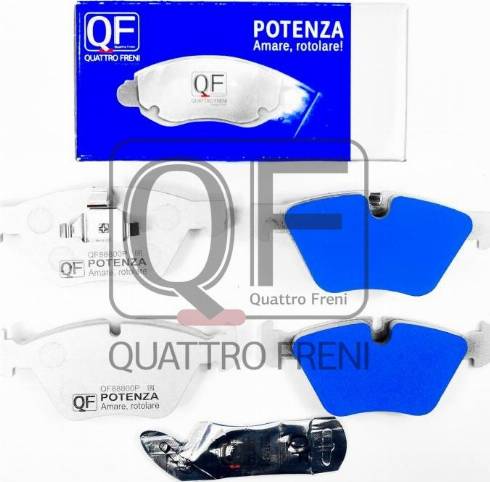 Quattro Freni QF88800P - Тормозные колодки, дисковые, комплект autosila-amz.com