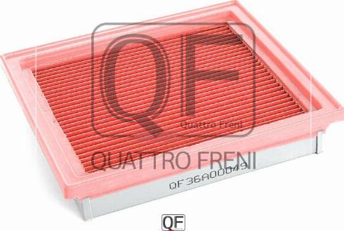 Quattro Freni QF36A00049 - Воздушный фильтр, двигатель autosila-amz.com