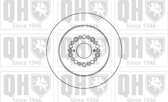 Quinton Hazell BDC4421 - Тормозной диск autosila-amz.com