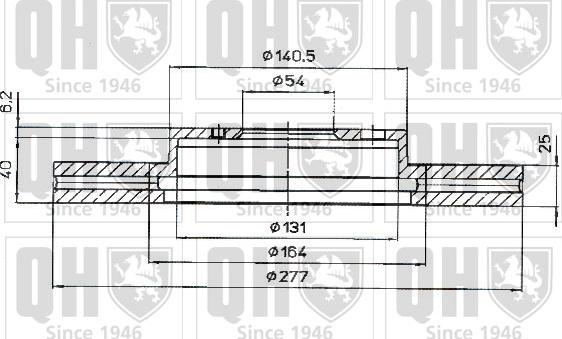 Quinton Hazell BDC4423 - Тормозной диск autosila-amz.com