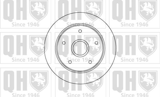 Quinton Hazell BDC4590 - Тормозной диск autosila-amz.com