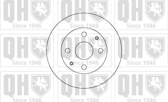 Quinton Hazell BDC4593 - Тормозной диск autosila-amz.com