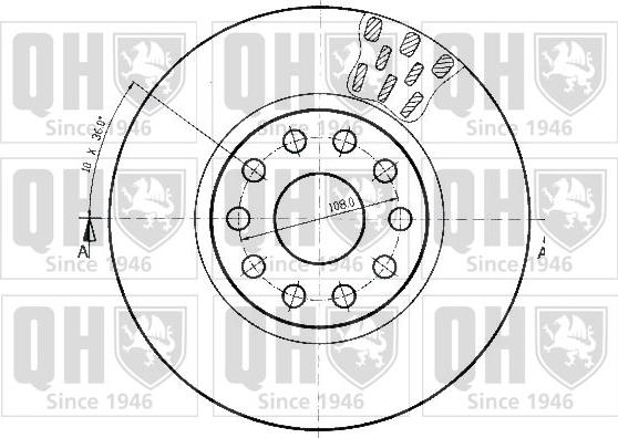 Quinton Hazell BDC4501 - Тормозной диск autosila-amz.com