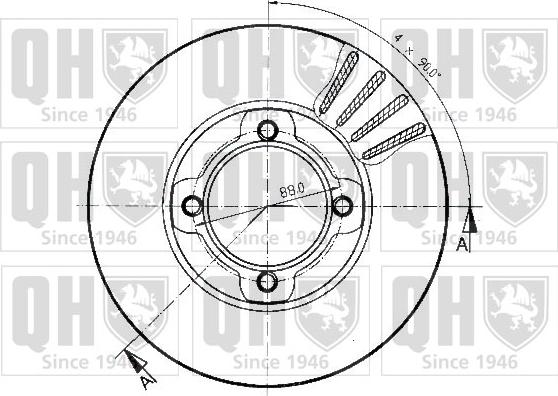 Quinton Hazell BDC4582 - Тормозной диск autosila-amz.com