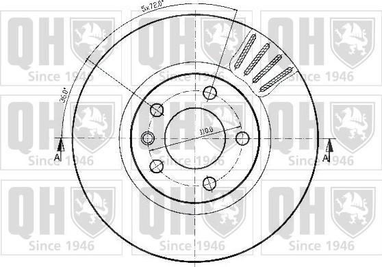 Quinton Hazell BDC4640 - Тормозной диск autosila-amz.com