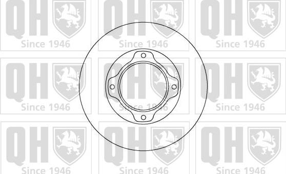 Quinton Hazell BDC4617 - Тормозной диск autosila-amz.com