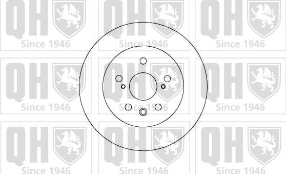 Quinton Hazell BDC4624 - Тормозной диск autosila-amz.com