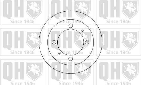 Quinton Hazell BDC4107 - Тормозной диск autosila-amz.com