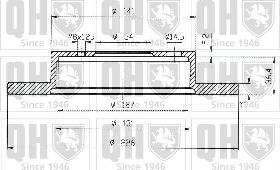 Quinton Hazell BDC4188 - Тормозной диск autosila-amz.com