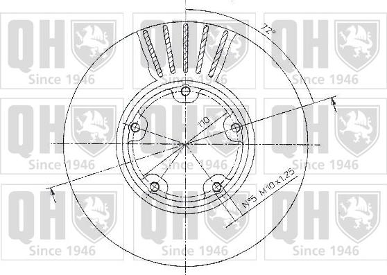 Quinton Hazell BDC4818 - Тормозной диск autosila-amz.com