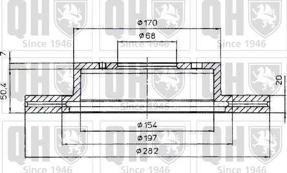 Quinton Hazell BDC4833 - Тормозной диск autosila-amz.com