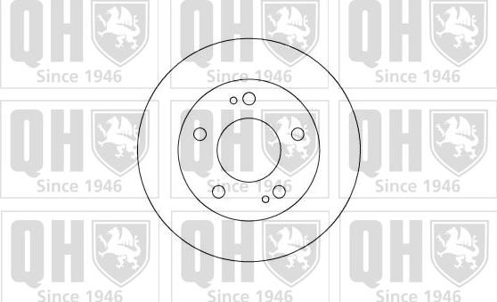 Quinton Hazell BDC4384 - Тормозной диск autosila-amz.com