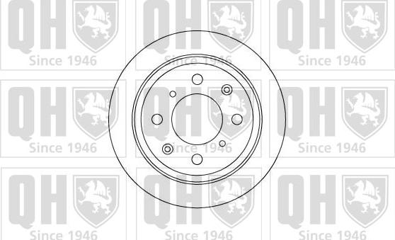 Quinton Hazell BDC5047 - Тормозной диск autosila-amz.com