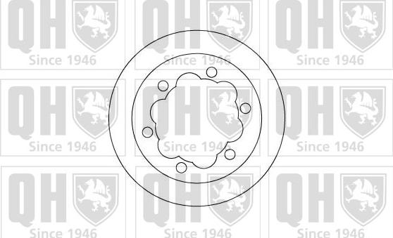 Quinton Hazell BDC5005 - Тормозной диск autosila-amz.com