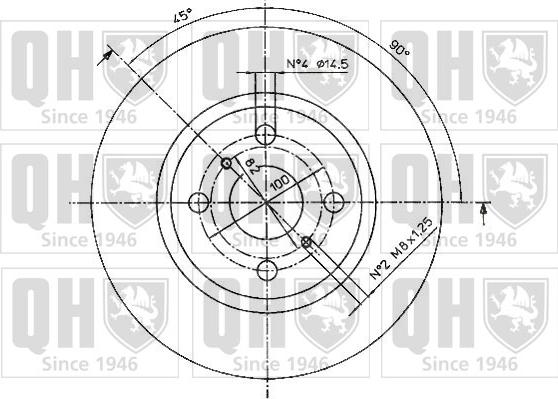 Quinton Hazell BDC5084 - Тормозной диск autosila-amz.com