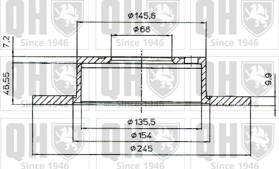 Quinton Hazell BDC5182 - Тормозной диск autosila-amz.com