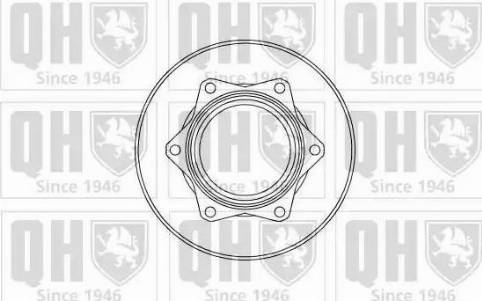 Quinton Hazell BDC5121 - Тормозной диск autosila-amz.com